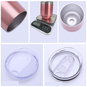 Taza de Vino de Acero Inoxidable 304 de Grado Alimenticio, con Doble Pared y Aislamiento al Vacío, Forma de Huevo, 360 ml, Tapa Antiderrames, Impresión Degradada Mate, Logotipo Personalizado - Product Image 2