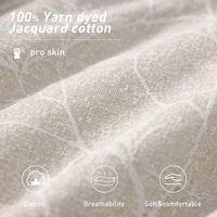 Vente en gros d'usine OEM ODM, ensemble de literie en coton jacquard quatre pièces, motif végétal, toutes saisons, ensemble de literie personnalisé, ensemble de housse de couette