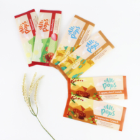 Sac d'emballage de popsicle en mylar en plastique de thermoscellage à l'arrière de qualité alimentaire imprimé personnalisé pour crème glacée