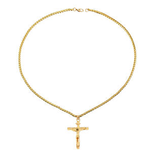 Collar con Colgante de Cadena de Acero Inoxidable, Regalos Religiosos al por Mayor, Joyería Punk, Collar con Cruz de Jesucristo para Hombre y Mujer - Product Image 5