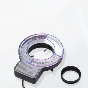 Microscope <span class=keywords><strong>LED</strong></span>-72T réglable a mené la lumière d'anneau 4 segments divisés lumière de Microscope stéréo de 72PCS <span class=keywords><strong>LED</strong></span> avec la certification de la CE RoHS - Product Image 5