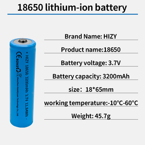 <span class=keywords><strong>18650</strong></span> 3,7 В 3200 мАч высокоскоростная цилиндрическая литий-ионная батарея 3,7 В перезаряжаемая цилиндрическая батарея - Product Image 3