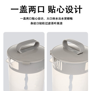 Exprimidor manual de plástico con tapa para hacer jugo de limón, fácil de usar, jarra para agua fría. - Product Image 5