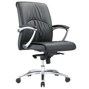 Silla de oficina moderna y cómoda de cuero 36019-1228C/B/A - Product Image 4