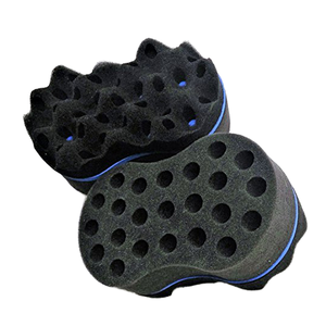 Éponge à boucles afro en stock, Brosse éponge afro, Brosse éponge <span class=keywords><strong>pour</strong></span> permanente, Brosse en forme de huit, Vente en gros, Éponge haute élasticité - Product Image 1