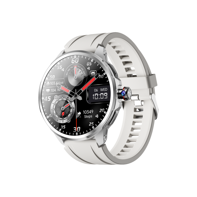 Android Smart Watch AMOLED Screen GPS Fitness Tracker Rotate Camera 4G Sim Card Show 128GB Big Battery