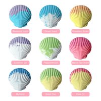 Bombes de bain artisanales bio « Magie des Sirènes » avec coquillages et jouet surprise pour enfants – Coffret cadeau pour filles (anniversaire, Noël, Pâques) – Prêt à expédier