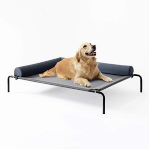Precio de fábrica, conveniente Cama grande desmontable para mascotas, cama elevada para <span class=keywords><strong>perros</strong></span>, cama elevada para <span class=keywords><strong>perros</strong></span> con marco de acero, cama elevada portátil para mascotas para <span class=keywords><strong>perros</strong></span> - Product Image 1