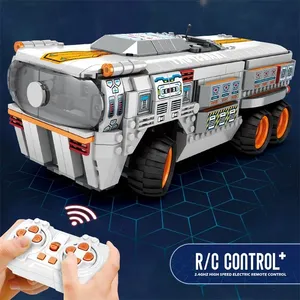 Reobrix 99004 1298PCS Space Troop Crew Carrier Aviación Control remoto Modelo de coche DIY Montaje Ladrillos Juguetes Juegos de bloques de construcción - Product Image 3