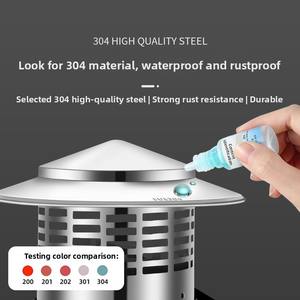 Capot d'évacuation <span class=keywords><strong>en</strong></span> acier inoxydable SUS304, type parapluie, pour montage mural ou au plafond, sans alimentation électrique, étanche à la pluie, pour <span class=keywords><strong>sortie</strong></span> d'air <span class=keywords><strong>de</strong></span> <span class=keywords><strong>hotte</strong></span> <span class=keywords><strong>de</strong></span> cuisine - Product Image 4