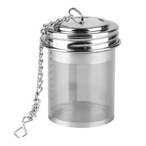 Домашний кухонный ситечко, травяной чайник с листьями и специями, многоразовый сетчатый фильтр из нержавеющей стали, ситечко для заваривания чая - Product Image 1