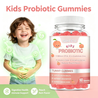 OEM Private Label Gommes Probiotiques pour Enfants 5 Milliards UFC Prébiotiques Vitamine C Zinc Digestion Immunité 90 Pièces