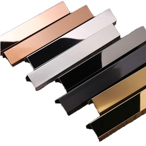 Perfil de aluminio en forma de U contemporáneo, protector de bordes anodizado, autoadhesivo para decoración de paredes y muebles. - Product Image 1