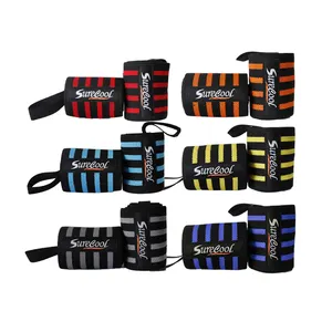 High Quality Wrist Supports Assist Straps Grip Strength Weightlifting Gym Wristband Wrist Wrap