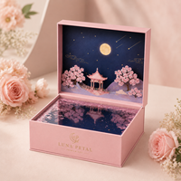 Boîte cadeau créative 3D à ouverture rabattable avec fermeture magnétique, en carton recyclé, pour emballage de détail, promotion de marque, emballage cadeau personnalisé