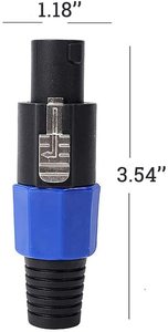 Cáp Speakon đực 25 ft, chất lượng âm thanh chuyên nghiệp, dây âm thanh 12 AWG, dây loa <span class=keywords><strong>DJ</strong></span> với khóa xoắn - Product Image 4