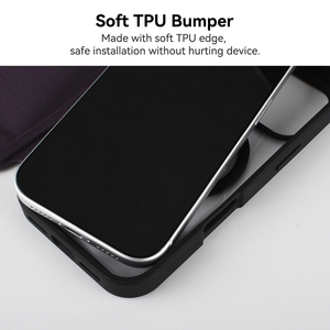 Funda tipo cartera con textura de rejilla, doble ranura para tarjetas, de cuero PU, a prueba de golpes, para teléfono inteligente. - Product Image 3