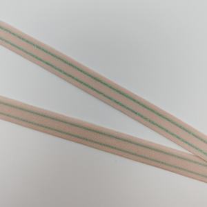 Sangle élastique tressée populaire, ruban élastique fourni par l'usine pour le textile domestique et les vêtements de sport, sangle tricotée rayée blanche et noire - Product Image 5