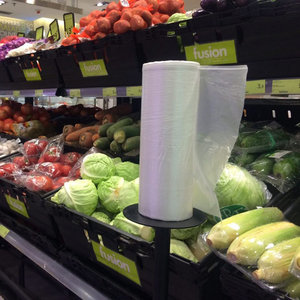 Rollo de Bolsas de Polietileno Transparente de Grado Alimenticio con Refuerzo Lateral para Alimentos Calientes, Campamentos, Restaurantes y Supermercados - Product Image 1