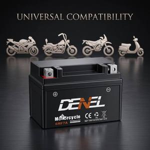 Batterie au plomb-acide DENEL pour moto SMF, haute résistance au froid/chaud et à la température, pour <span class=keywords><strong>YTX7A</strong></span> 12V <span class=keywords><strong>7Ah</strong></span> - Product Image 1