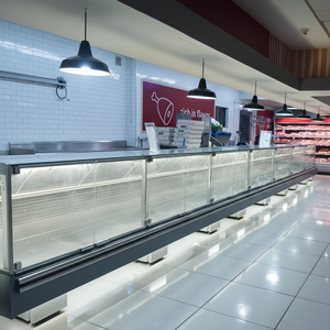 Vitrine Réfrigérée pour Viande Fraîche de Supermarché, Réfrigérateur de Présentation pour Charcuterie, <span class=keywords><strong>Congélateur</strong></span> de Présentation de Viande - Product Image 1