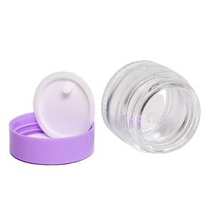 Pot en verre givré vide de 40 grammes 50 ml avec couvercle en plastique, logo personnalisé imprimé pour crème cosmétique, crème pour les yeux, masque facial - Product Image 4