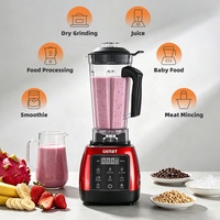 Licuadora Mezcladora de Frutas para Cocina, Licuadora Comercial de 3 HP para Leche de Soya y Trituradora de Hielo en Venta