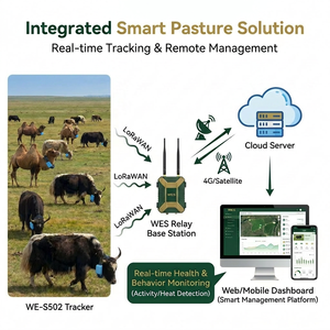 Rastreador <span class=keywords><strong>GPS</strong></span> Inteligente LoRaWAN 4G <span class=keywords><strong>para</strong></span> Monitoreo <span class=keywords><strong>de</strong></span> Salud <span class=keywords><strong>de</strong></span> Ganado Vacuno y Ovino, Dispositivo <span class=keywords><strong>de</strong></span> Rastreo Satelital Beidou Antipérdida <span class=keywords><strong>para</strong></span> Animales en Pastoreo <span class=keywords><strong>de</strong></span> <span class=keywords><strong>Montaña</strong></span> - Product Image 2