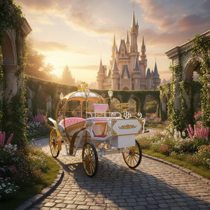 Décorations de calèche électrique Victoria pour 6 personnes, idéales pour les mariages et les visites touristiques - Product Image 1