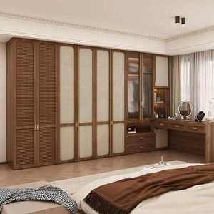 Armoire-penderie en rotin de style japonais, gain de place, pour petite chambre à coucher - Product Image 2
