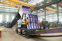 Ligne de recyclage de grande capacité pour déchets dangereux, déchiqueteuse de fûts métalliques et de bidons d'huile, concasseur à marteaux, machine de lavage