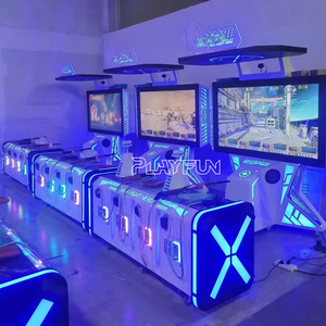 เครื่องเกมยิงปืน <span class=keywords><strong>VR</strong></span> แบบหยอดเหรียญ สำหรับ 4 คน จำลองการต่อสู้ฮีโร่ ยิงปืนยาว สำหรับสถานบันเทิง - Product Image 4