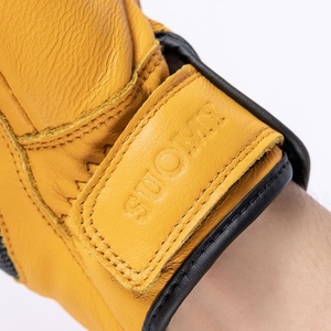 Guantes de Cuero Vintage Personalizables para Hombre, Directo de Fábrica, Transpirables, con Protección en los Nudillos, para Motocross y Uso Casual - Product Image 5