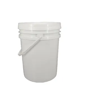 गर्म बिक्री 20 लीटर खाद्य ग्रेड 5 गैलन प्लास्टिक की बाल्टी और हैंडल के साथ प्लास्टिक की बाल्टी अमेरिकी शैली