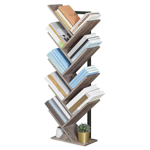 Étagère de rangement moderne en bois, écologique, durable et portable pour salon, avec design en forme d'arbre et une seule étagère. - Product Image 3