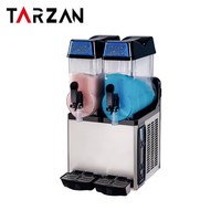 Machine à Slush à 3 bols avec couvercle de lumière LED pour restaurant pour la fonte de neige et la fabrication de Slushie