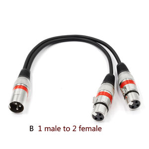 Venta caliente 0,<span class=keywords><strong>3</strong></span> m Cable XLR macho a hembra equilibrada de Audio del micrófono de la línea 1 punto <span class=keywords><strong>2</strong></span> de - Product Image 3