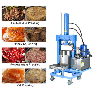 เครื่องกดน้ำผึ้งไฟฟ้าไฮดรอลิก 169 ลิตร / เครื่องกดผลไม้ ตะกร้าสแตนเลส 304 เครื่องสกัดน้ำผลไม้อุตสาหกรรม - Product Image 6