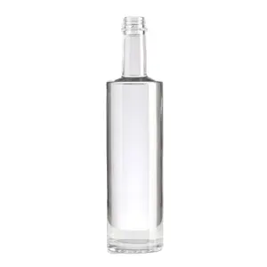 Bottiglia di vetro vuota per piccoli campioni rum vodka liquore bottiglia di vetro con tappi di sughero