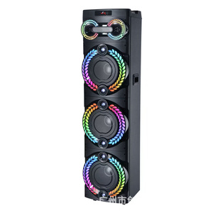 <b>Bluetooth</b> <b>Speaker</b> 12 Inch Dual Subwoofer 3060W Portable Party <b>Speaker</b> With <b>Led</b> Light Rechargeable Battery Outdoor Indoor Use - Product Image 1