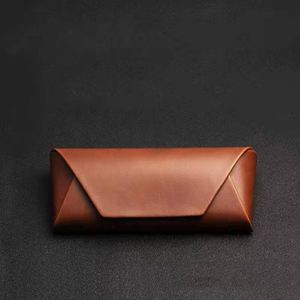 Factory Luxury Portable Handmade Matt Lamination Recycled Materials <b>Brown</b> Pink Blue Sunglasses Eyeglasses Storage Display PU - Product Image 3