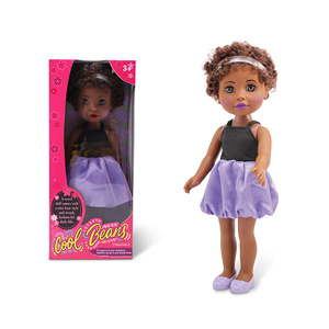Gerçekçi 14 inç kız bebek vinil moda kız Lady yetişkin koleksiyonu için afrika bebek hediye - Product Image 1