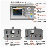 Générateur de signaux à fonctions multiples JDS2900 60MHZ Générateur d'impulsions Compteur de balayage Compteur de fréquence DDS à double canal