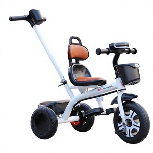 Triciclo per Bambini a Tre Ruote, <span class=keywords><strong>Passeggino</strong></span> <span class=keywords><strong>Bicicletta</strong></span> per 6-12 Mesi fino a 3-6 Anni, Telaio in Metallo - Product Image 3