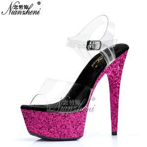 Sandalias de Tacón Alto de 15 cm para Mujer, Estilo Gótico, para Bailarinas de Pole Dance, para Club Nocturno, Bar, Eventos - Product Image 4