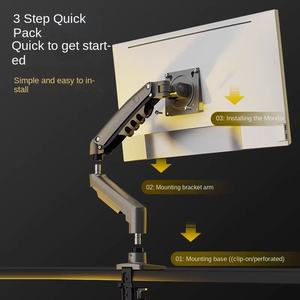 <span class=keywords><strong>F80</strong></span>หมุนได้อเนกประสงค์แบบหมุนได้ขาตั้งคอมพิวเตอร์จอ LCD ที่แขวนเหล็ก/พลาสติกฉากยึดหมุน TUV ได้รับการรับรองสูงสุด VESA - Product Image 4