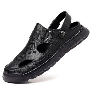Sandalias de Hombre con Punta Cerrada, Suela de Goma, Entresuela de EVA, Zapatos Casuales de Verano - Product Image 5