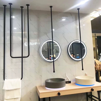 Robinet mélangeur de plafond salle de bains, nouveau design, caché dans un mur, goutte d'eau en laiton, lavabo de salle de bains, lavabo mélangeur de robinet mitigeur de plafond