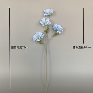 ดอกป๊อปปี้ประดิษฐ์ ช่อดอกไม้ผ้าไหม สีขาว แดง ชมพู ฟ้า ส้ม ม่วง สำหรับงานแต่งงาน ตกแต่งบ้าน อุปกรณ์ประกอบฉากถ่ายภาพ - Product Image 2