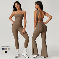 Ensembles de yoga d'entraînement pour femmes personnalisé de haute qualité deux styles sans couture de gymnastique Fitness vêtements de sport pour femmes